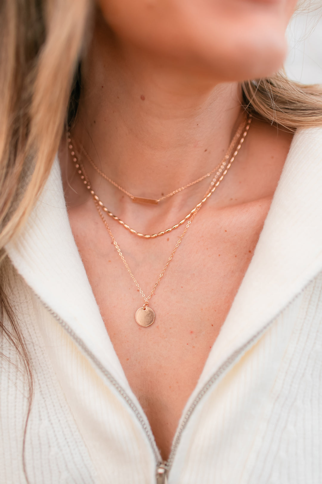 The Triple Layer Bar Necklace