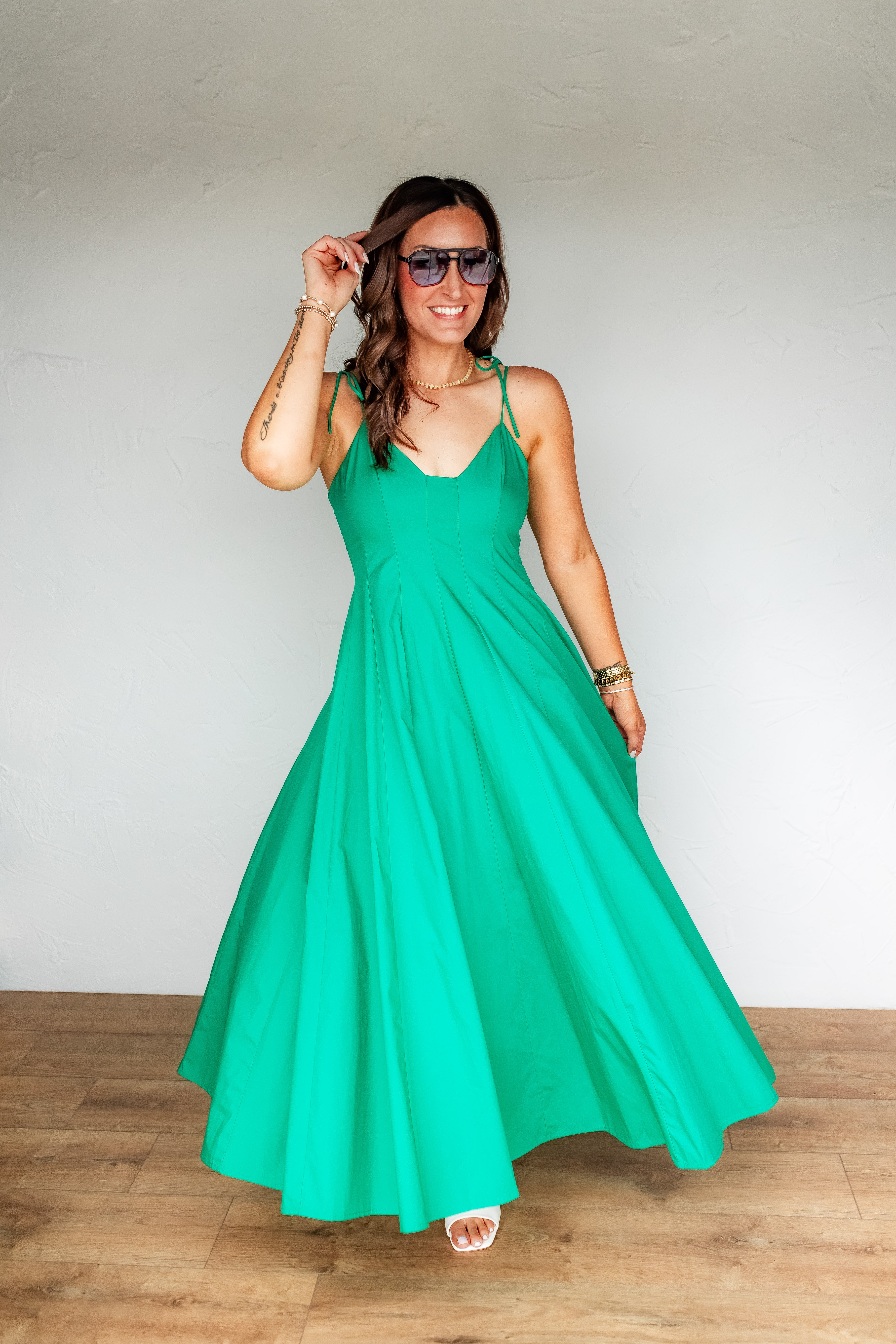 green flowy maxi dress for Women Color:Burgundy Flame This garment fits true Champagne Flowy Prom Dress INV-1055215