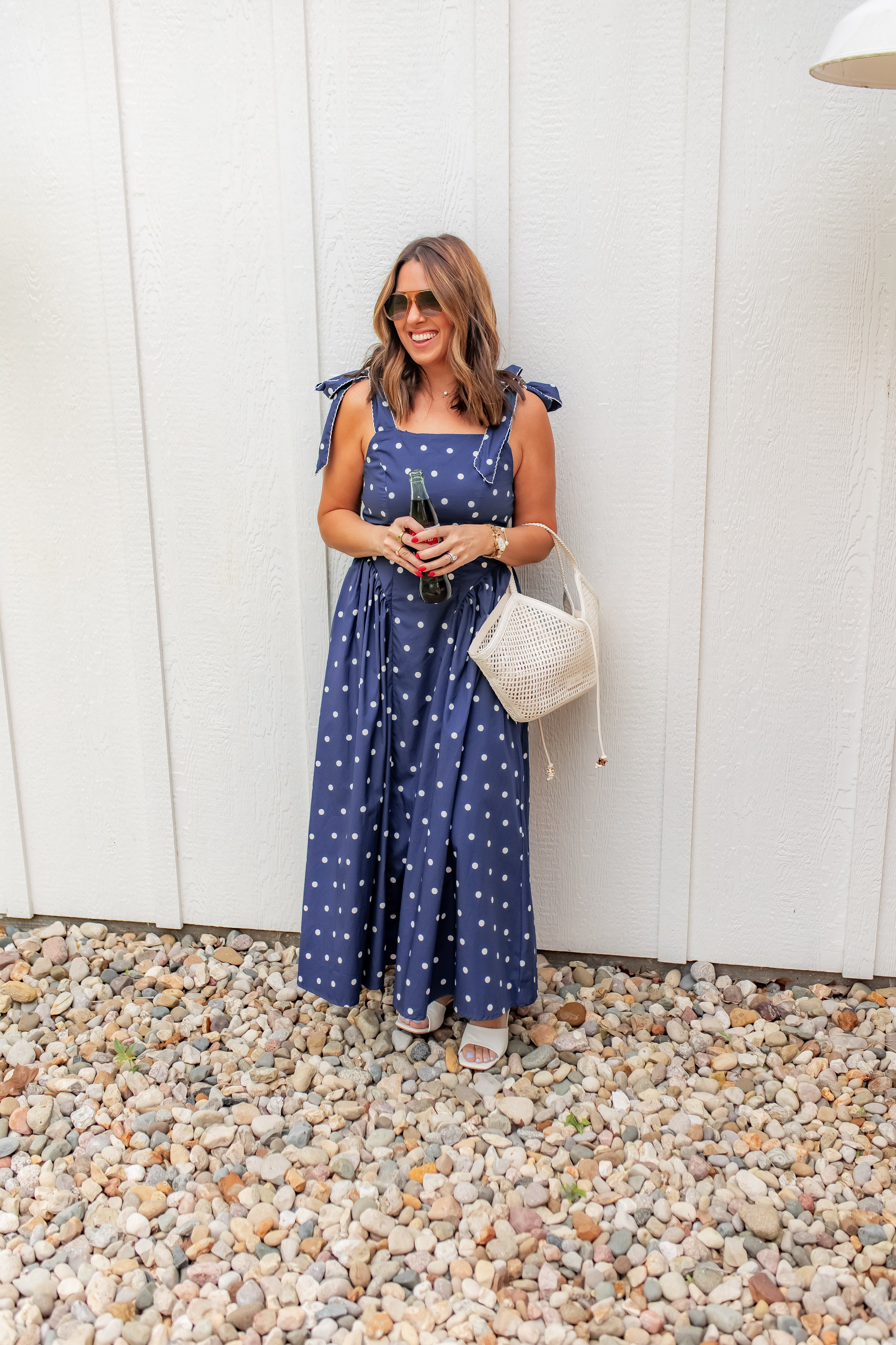 navy blue polka dot maxi dress Navy Polka Dot Pleated Cutout Maxi Dress  PinkBlush