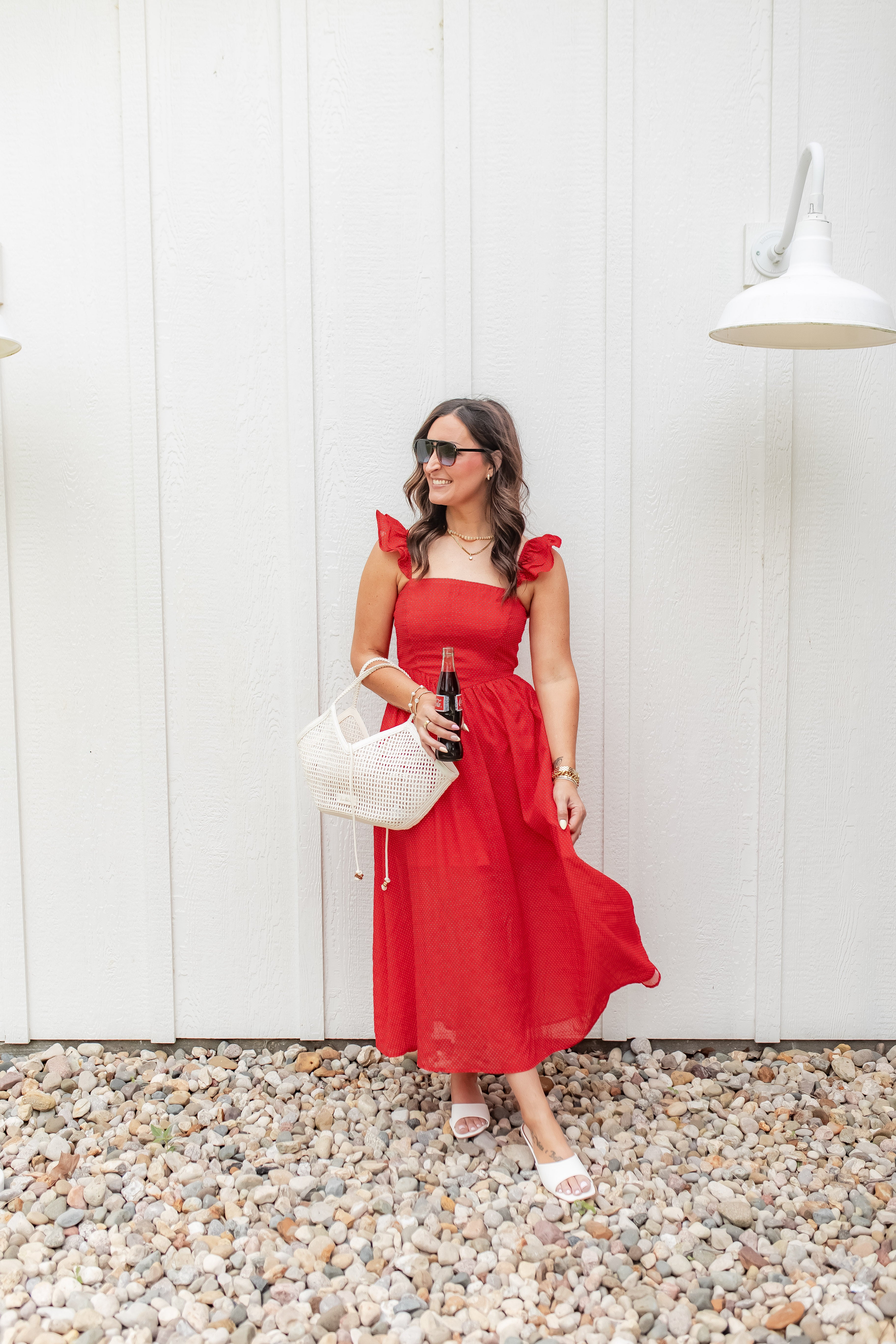 red polka dot midi dress with Dots perfect for a variety sheer wedding dresses with sleeves Colour:FIRE FLORAL Arielle Embroidered Maxi Dress