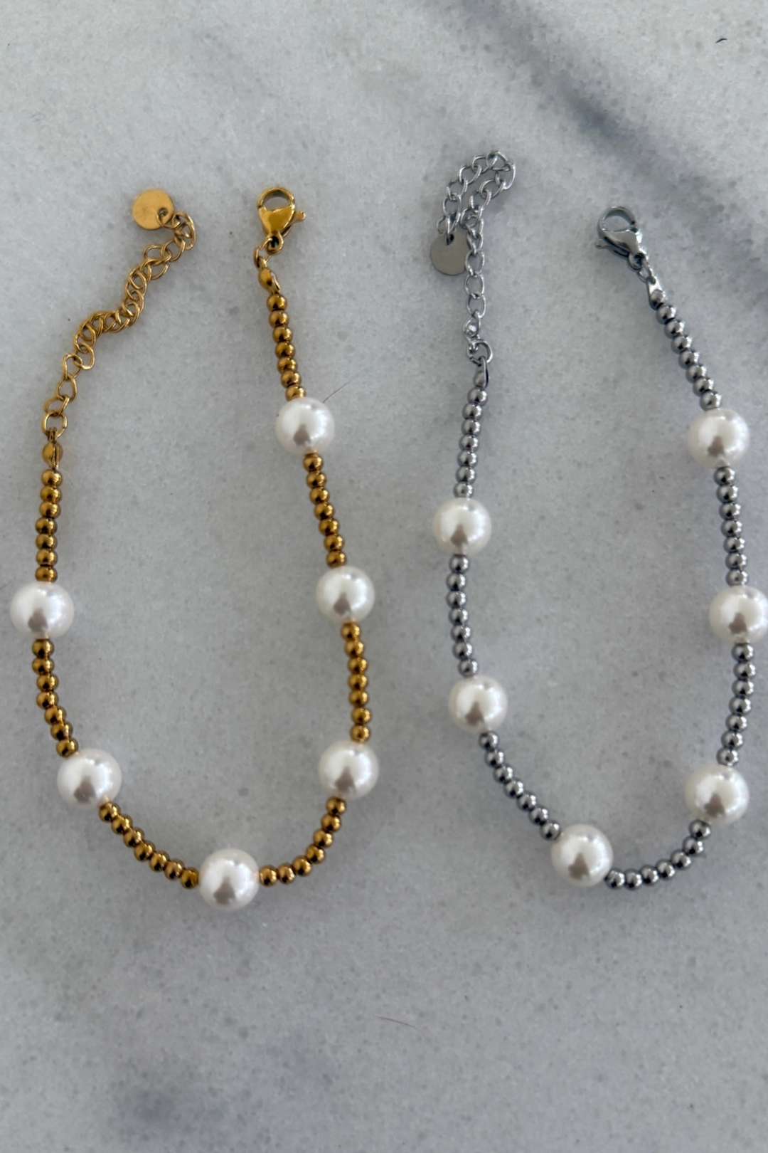 The Pearl Beaded Bracelet - Gold