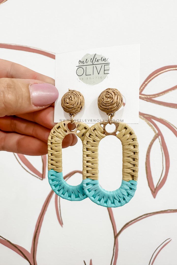 The Raffia Dipped Earrings