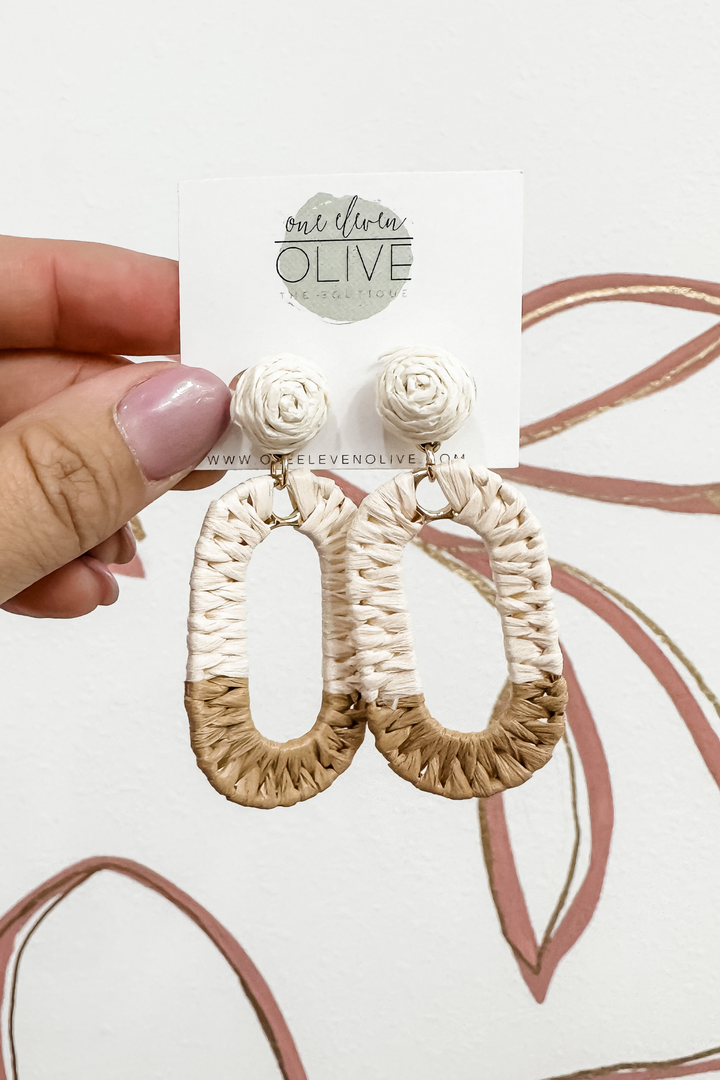 The Raffia Dipped Earrings