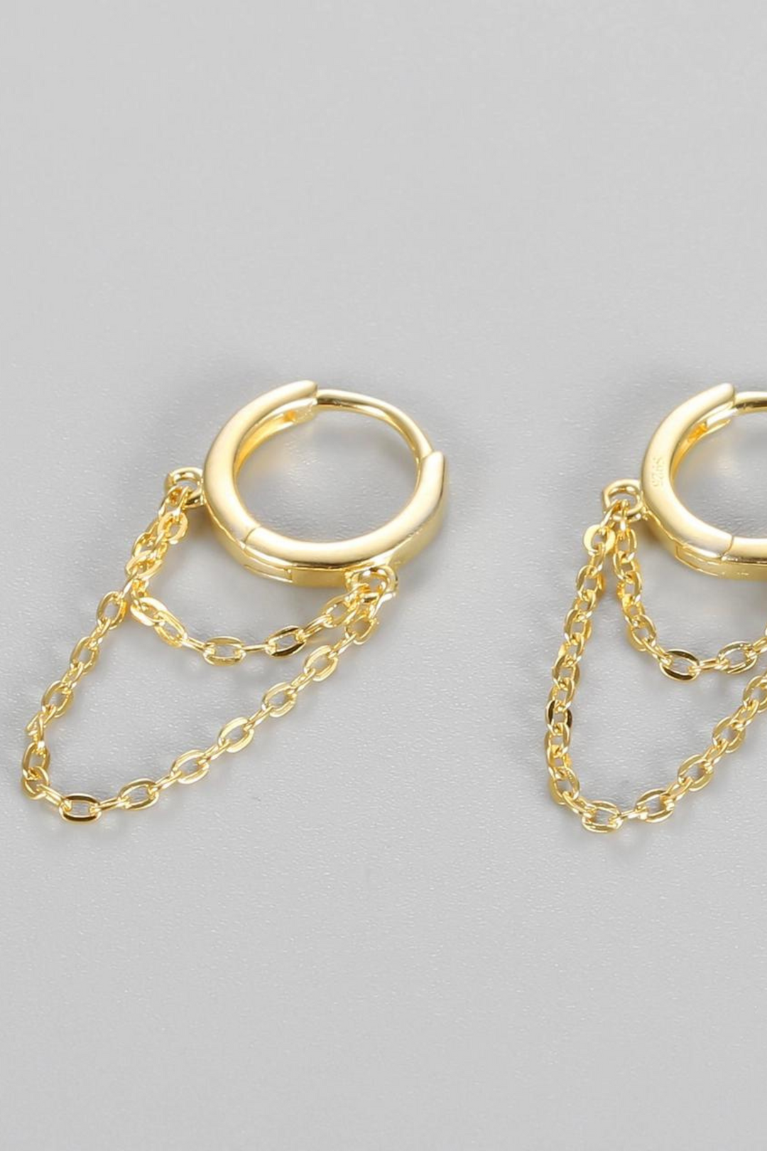 The Gold Plated Chain Hoops