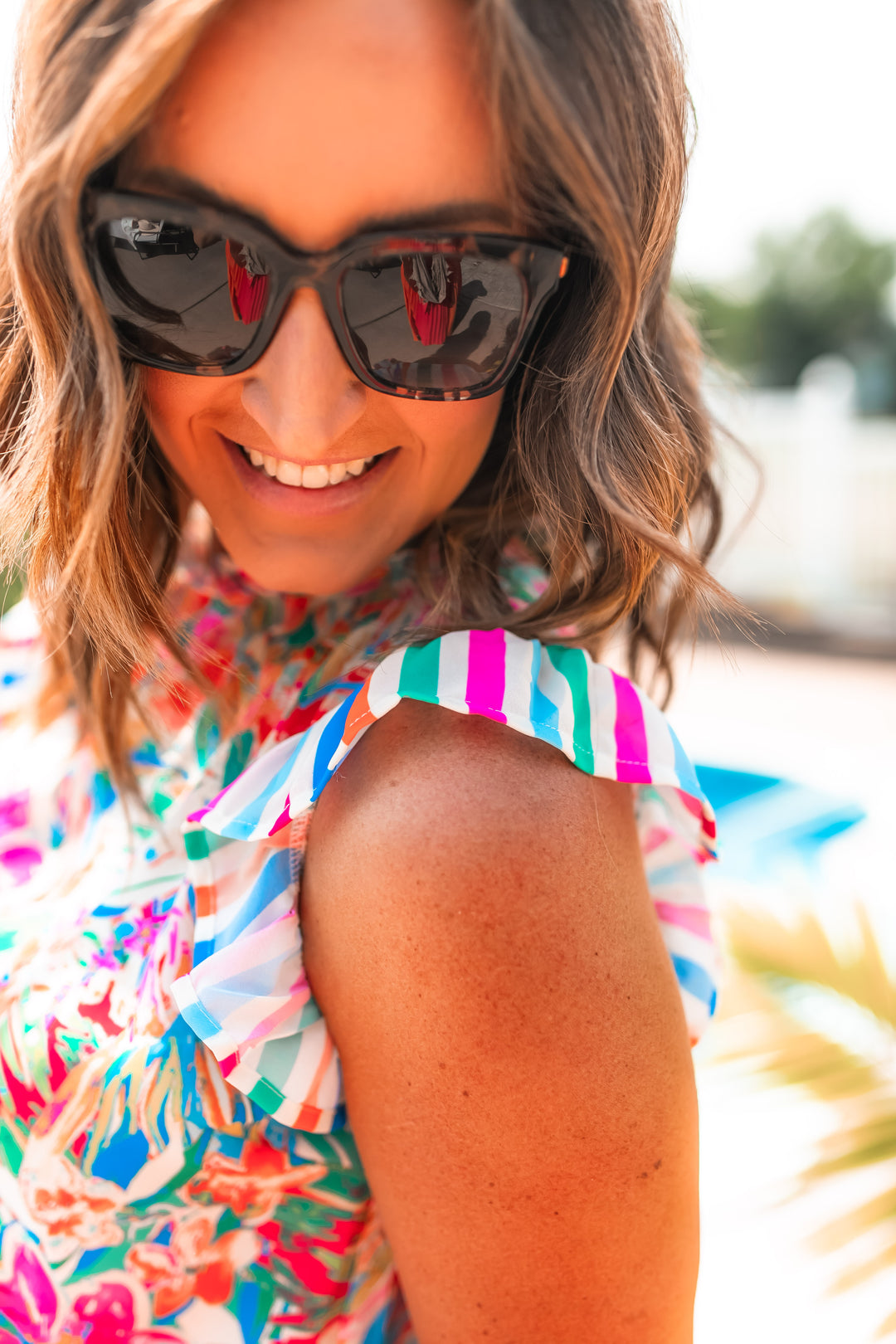 The Lotus Contrast Top