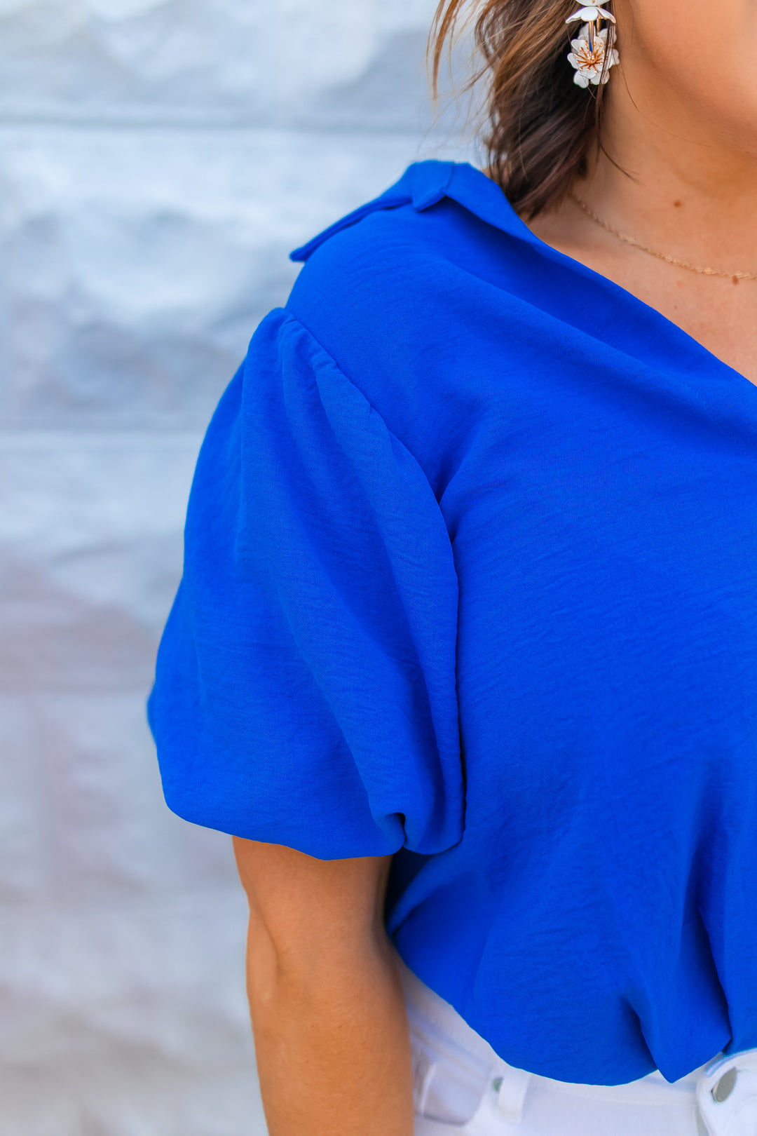 The Charleston Blouse - Blue