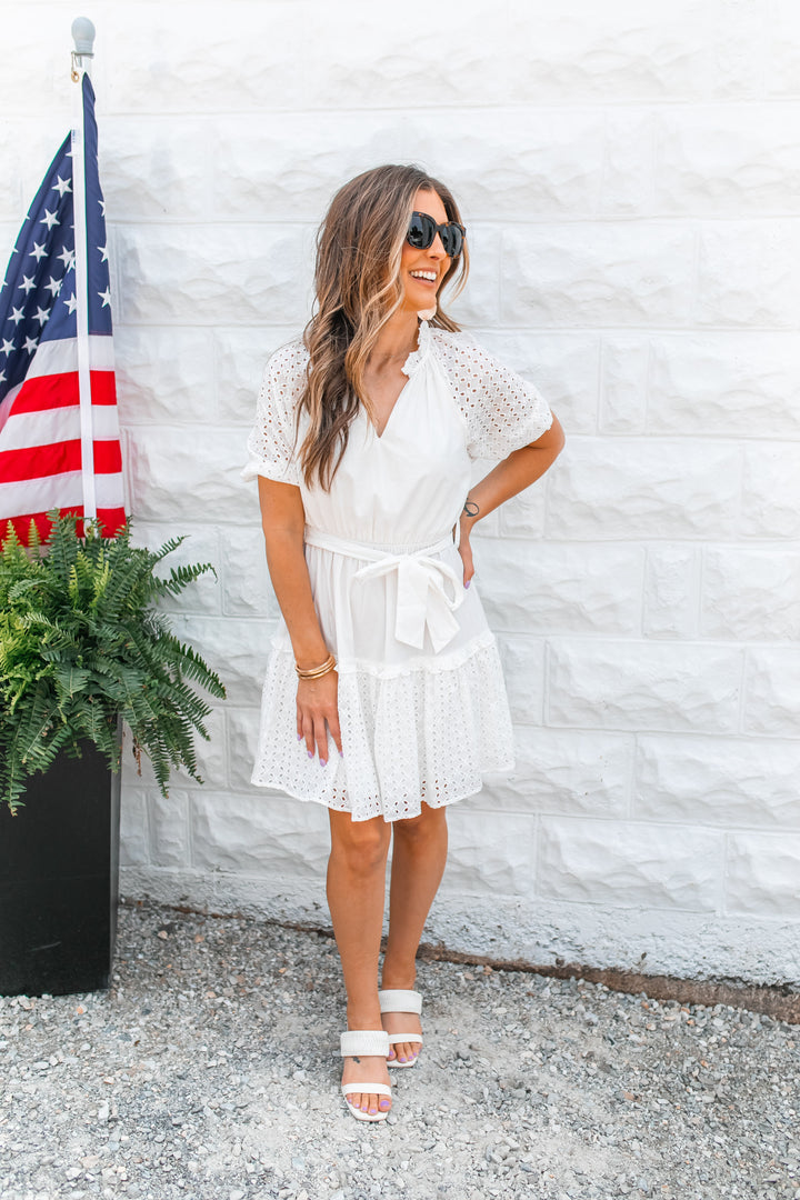The Nixon Eyelet Dress