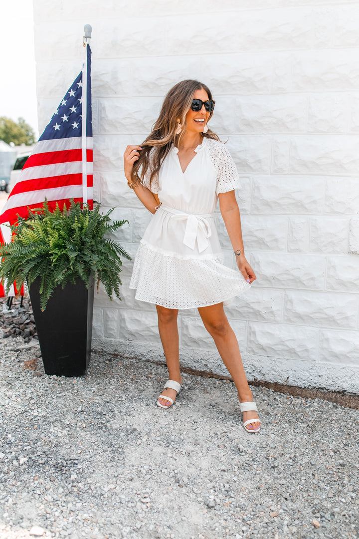 The Nixon Eyelet Dress