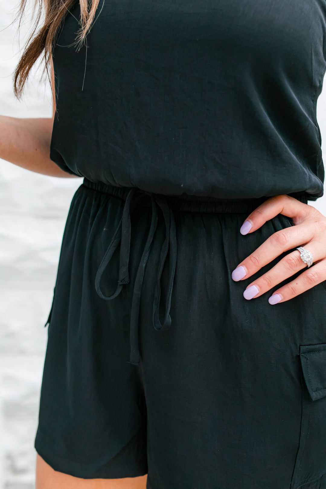 The Loxley Romper - Black