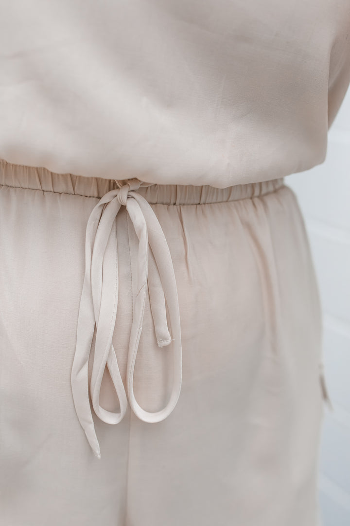 The Loxley Romper - Cream