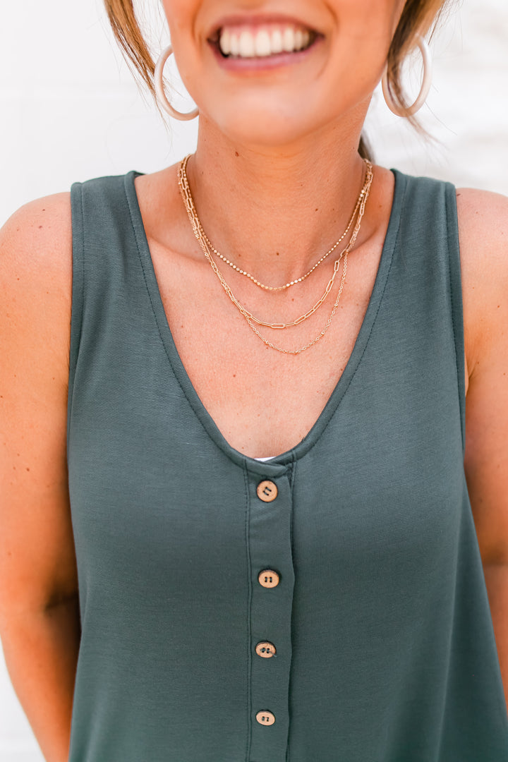 The Sophie Romper  - Teal Green