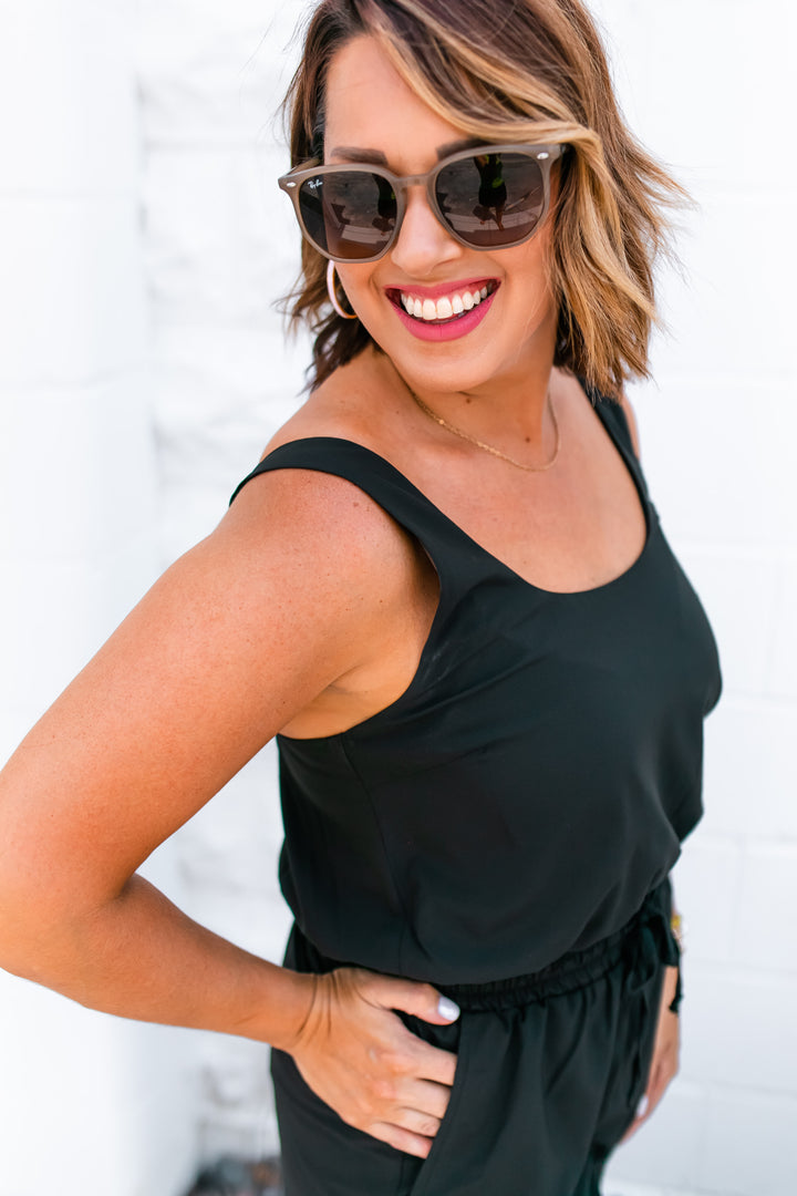 The Mia Black Romper