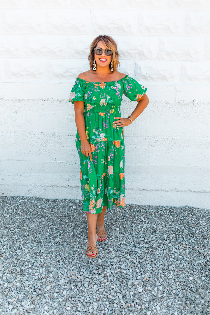The Emma Floral Midi Dress