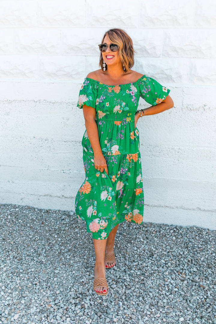 The Emma Floral Midi Dress