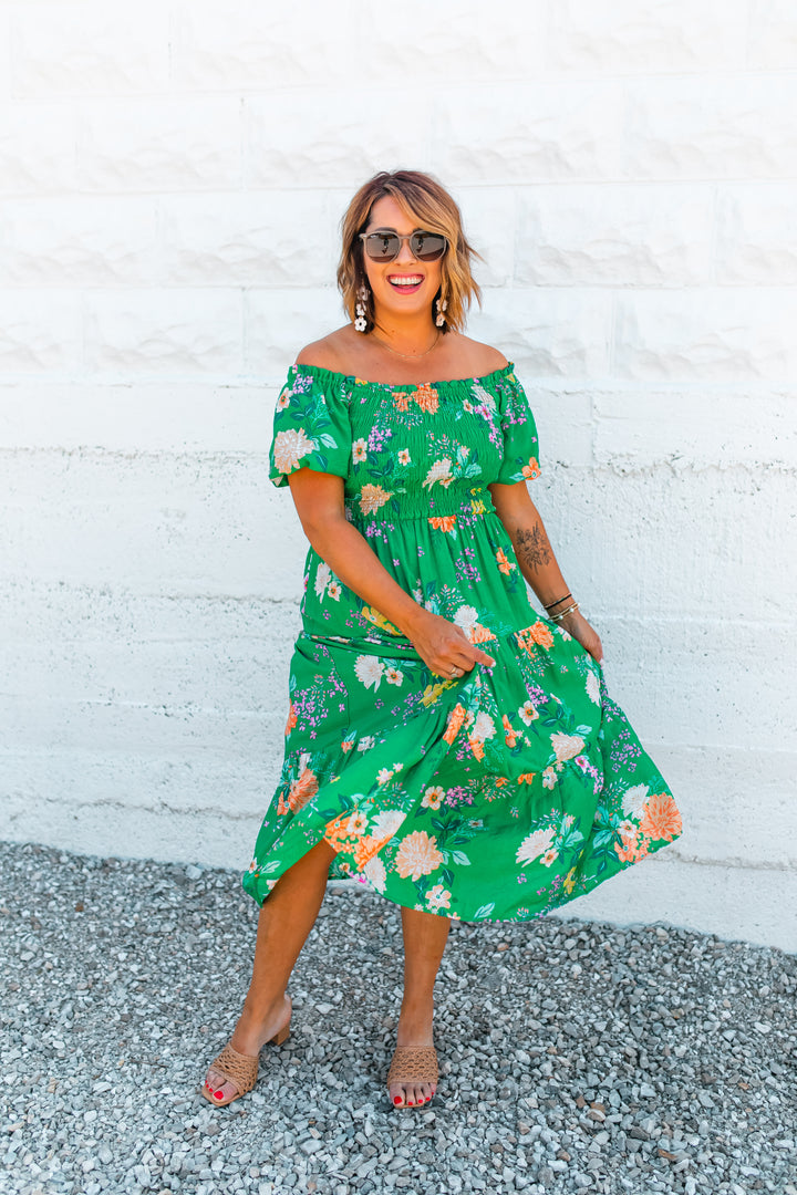 The Emma Floral Midi Dress
