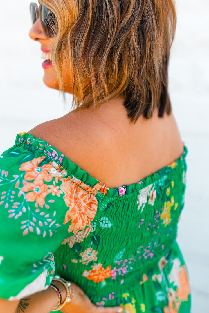 The Emma Floral Midi Dress