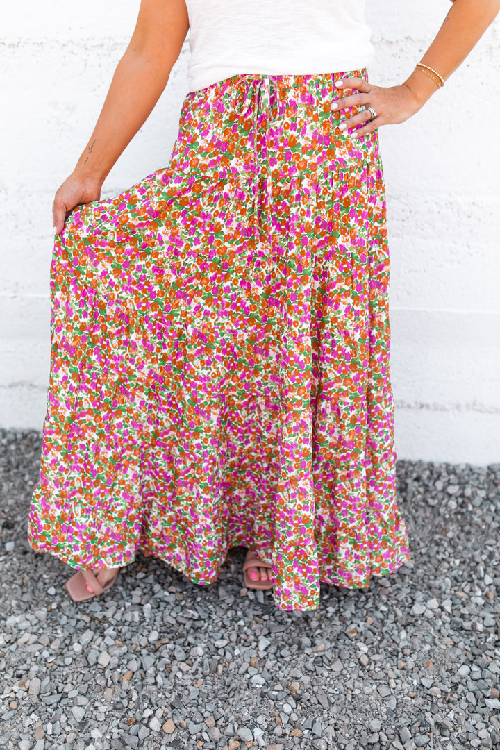 The Adeline Floral Maxi Skirt