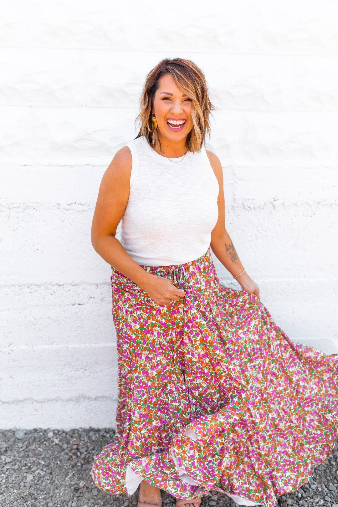 The Adeline Floral Maxi Skirt