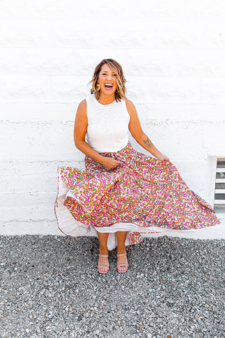 The Adeline Floral Maxi Skirt