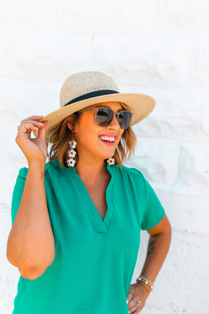 The Sydnee Blouse - Teal