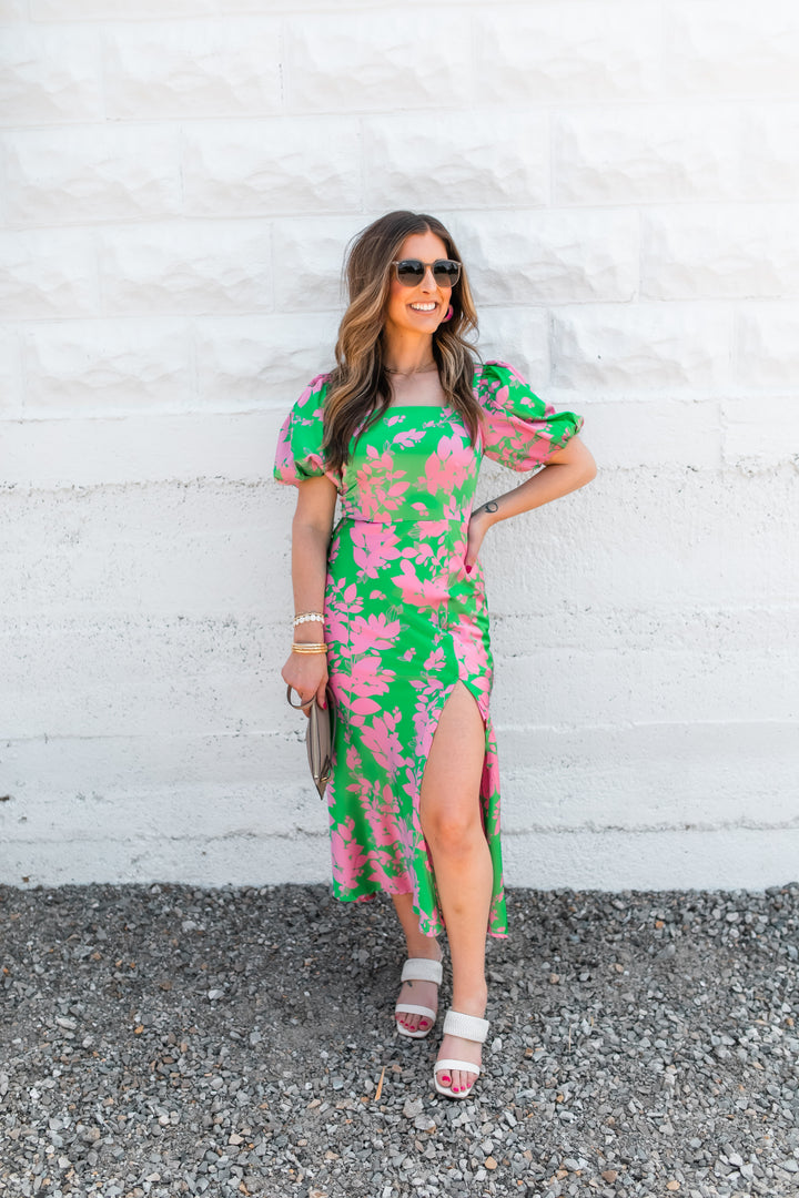The Forever Florals Midi Dress