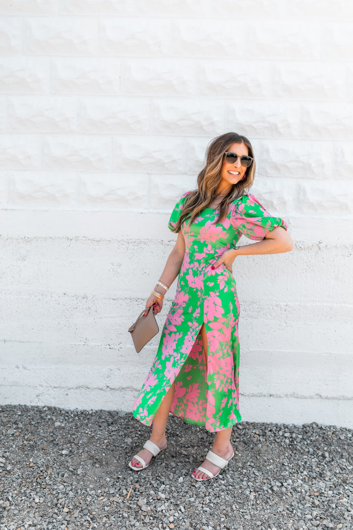 The Forever Florals Midi Dress
