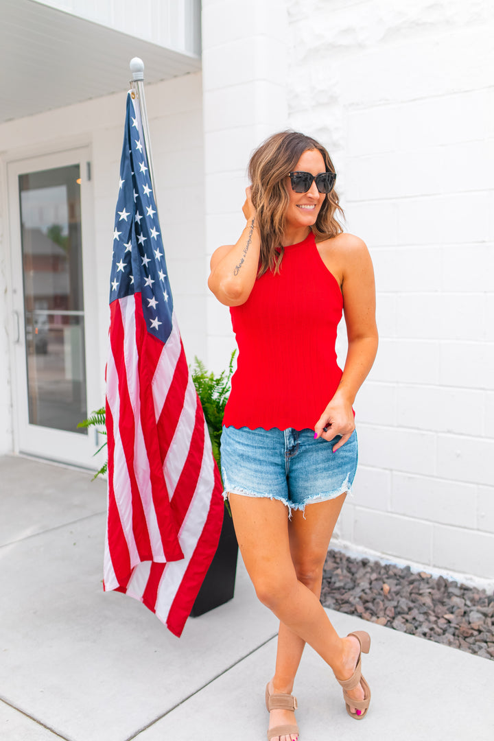 The Jessica Halter Tank - Red