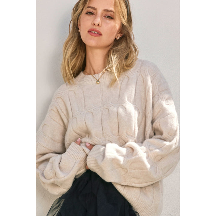 The Frosted Mesa Cable Knit Sweater