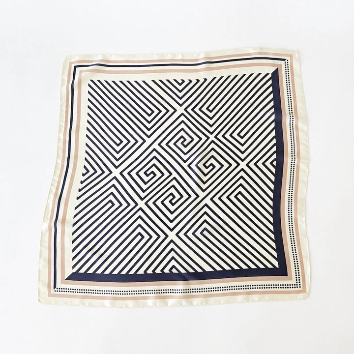 The Navy Lines Square Scarf