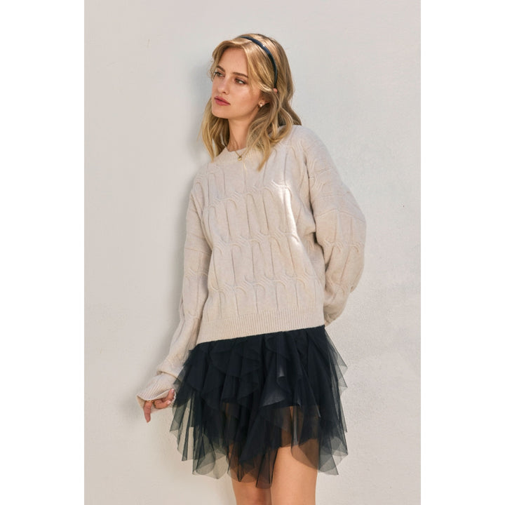The Frosted Mesa Cable Knit Sweater