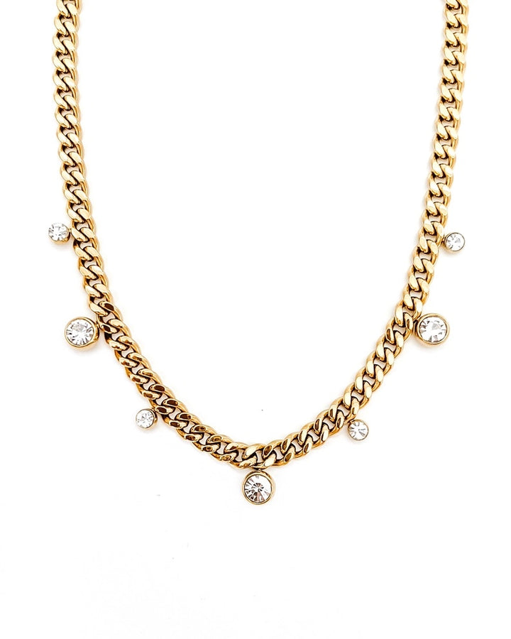 The Chloe Crystal Cuban Chain Necklace