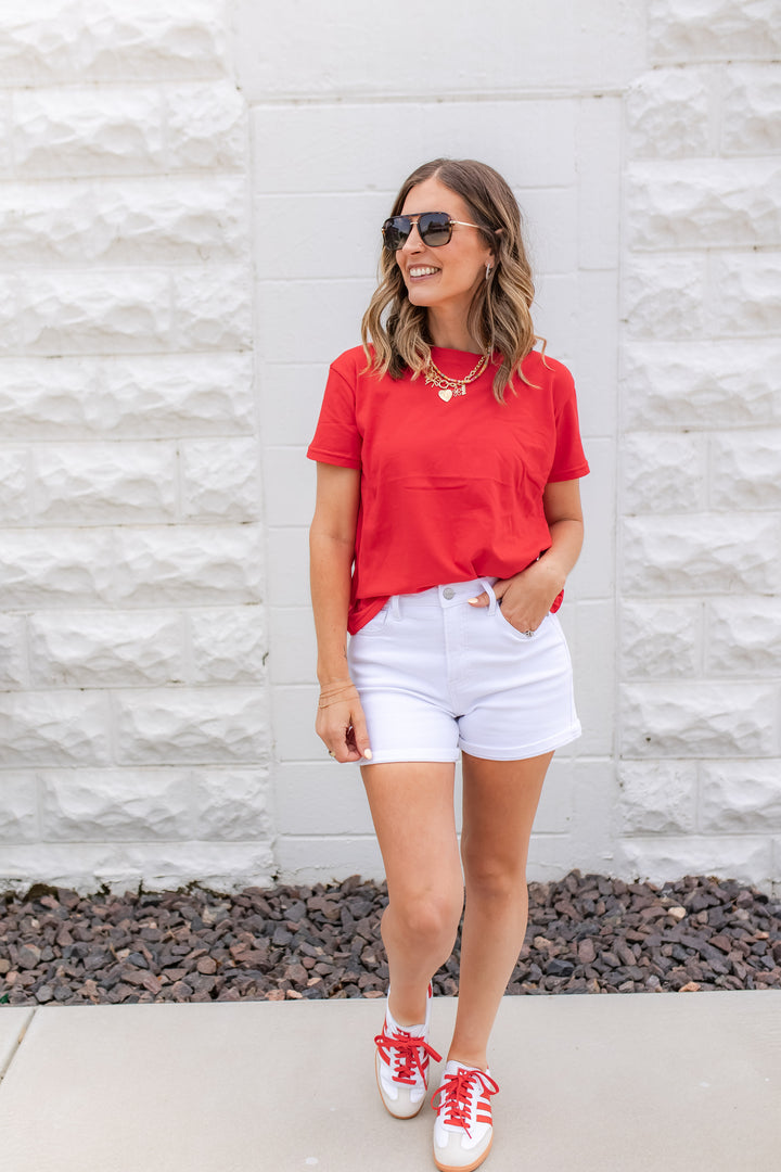 The Bright Side Tee - Red
