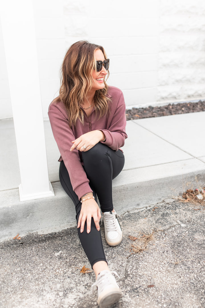 The Frontrunner Pullover - Dusty Plum