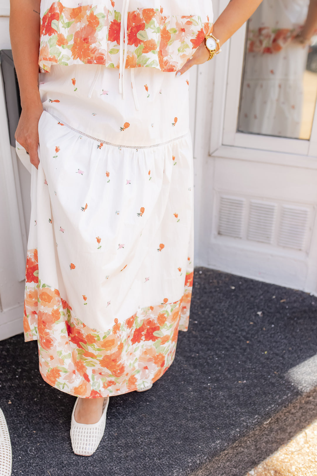 The Petal Darling Midi Skirt - One Eleven Olive Boutique