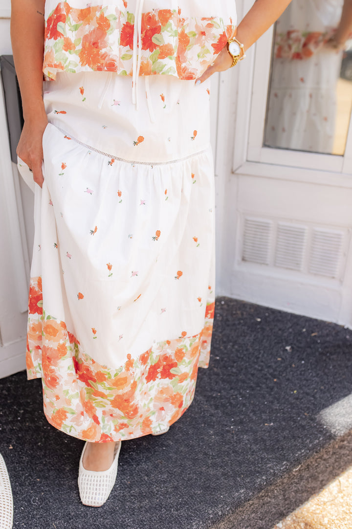 The Petal Darling Midi Skirt - One Eleven Olive Boutique