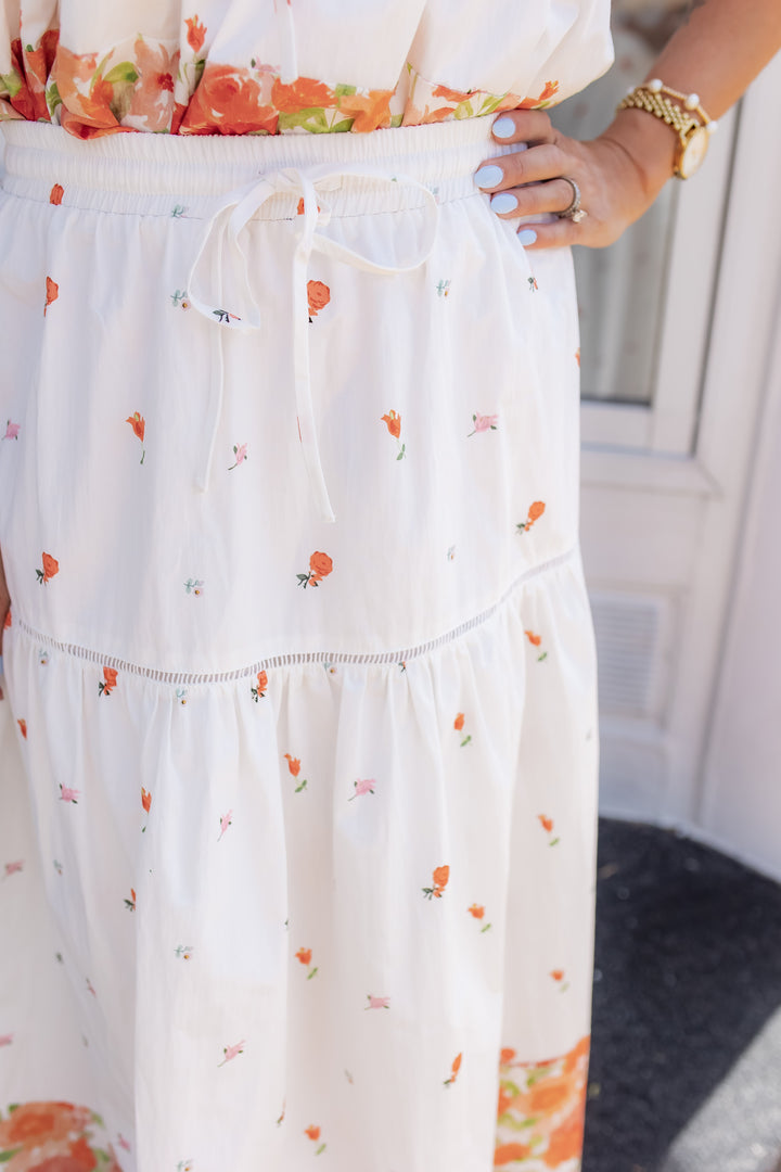 The Petal Darling Midi Skirt - One Eleven Olive Boutique