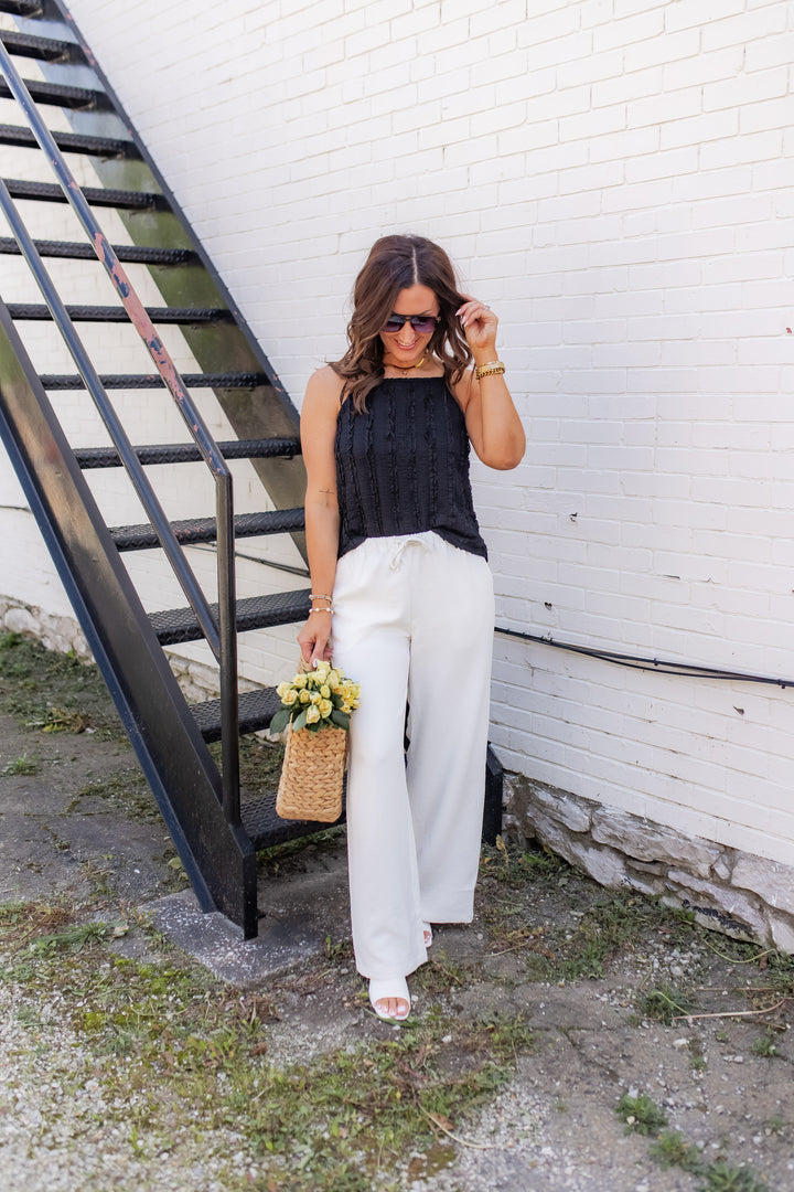 The Summer Agenda Wide Leg Pants - One Eleven Olive Boutique