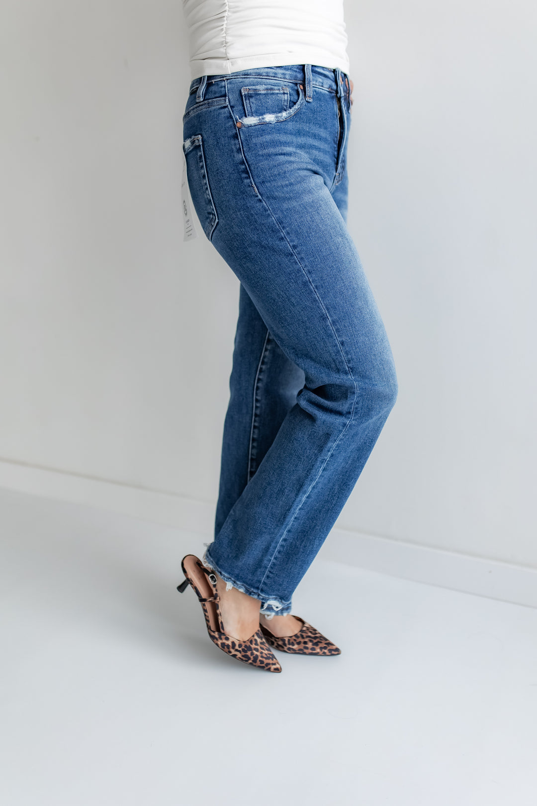 The Easy Street Ankle Straight Jeans