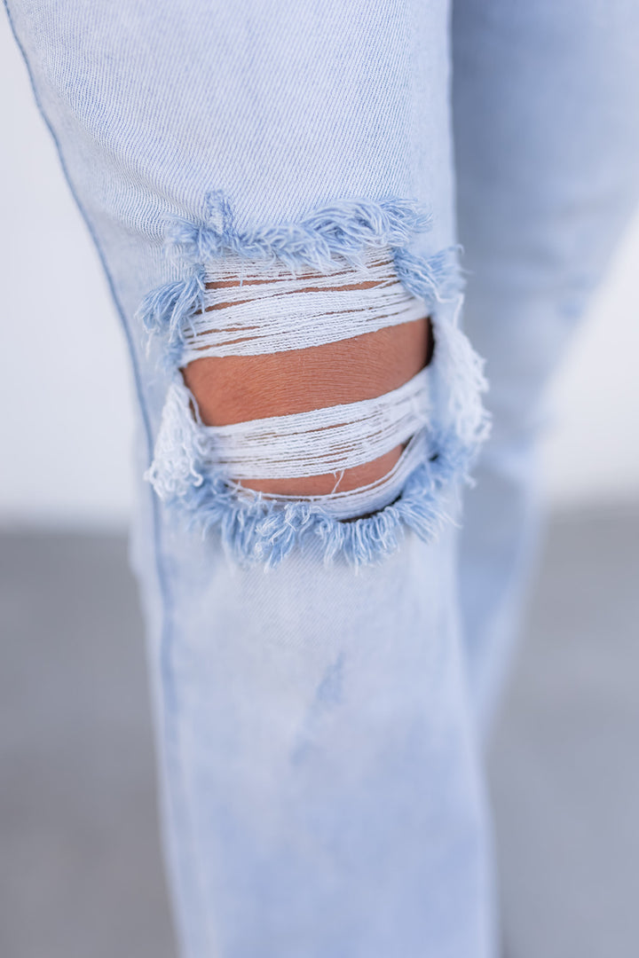 The Dallas Mid Rise Button Flares
