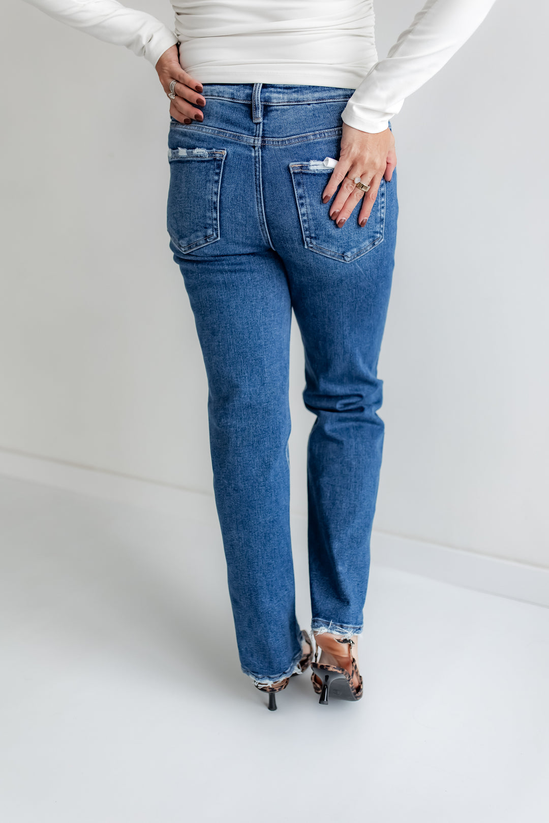 The Easy Street Ankle Straight Jeans