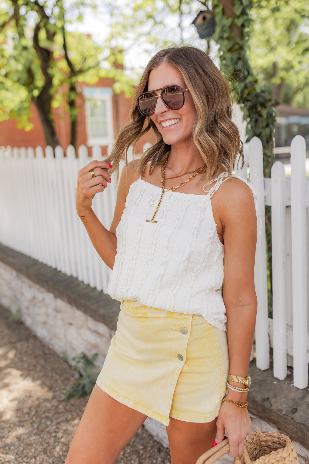 The Little Lace Top - Ivory - One Eleven Olive Boutique