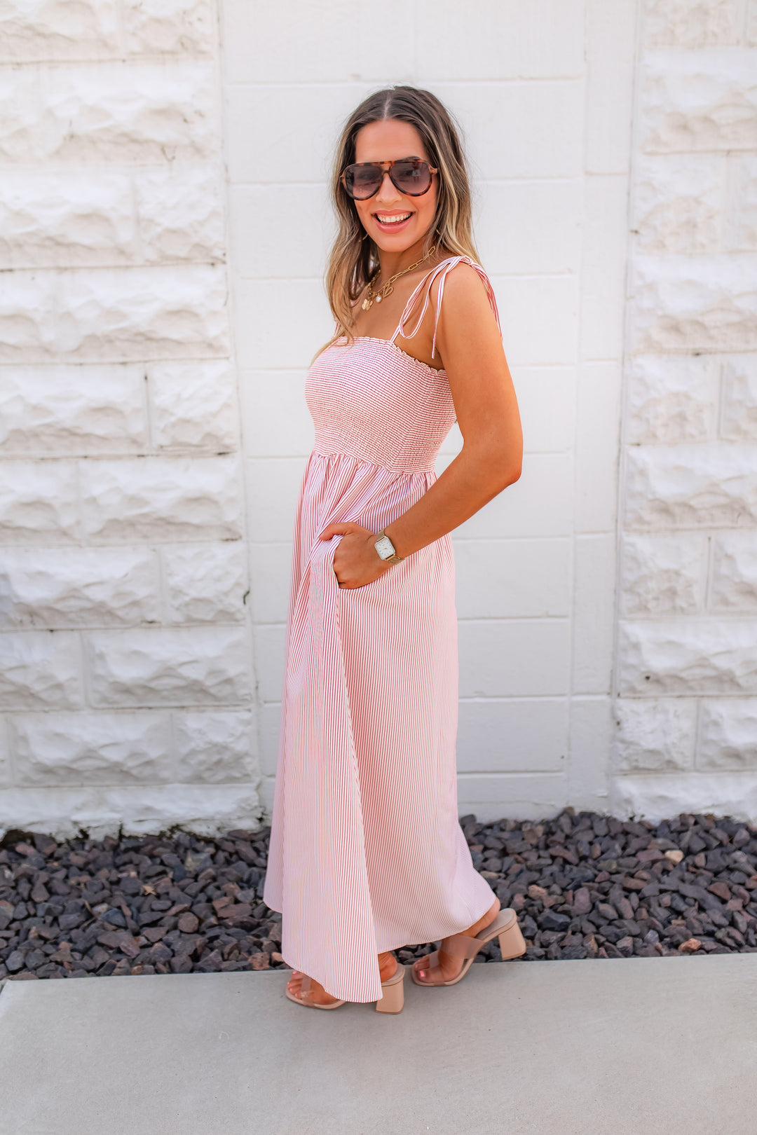 The Americana Stripes Maxi Dress
