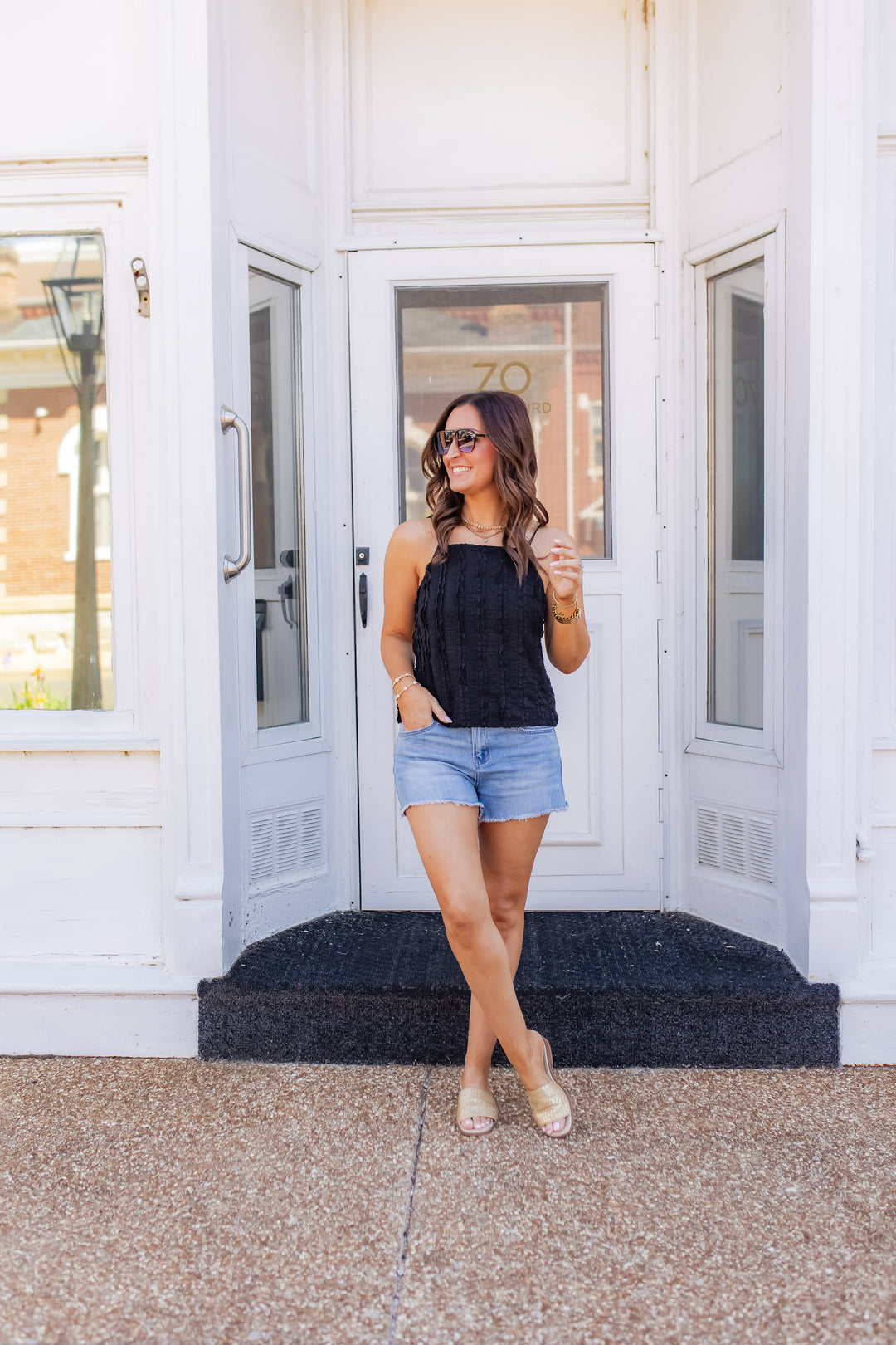 The Little Lace Top - Black - One Eleven Olive Boutique
