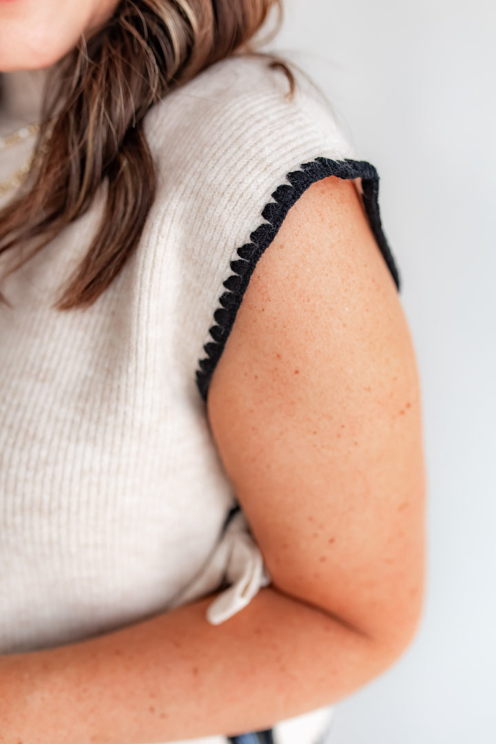 The In the Mix Sweater Top - Ivory