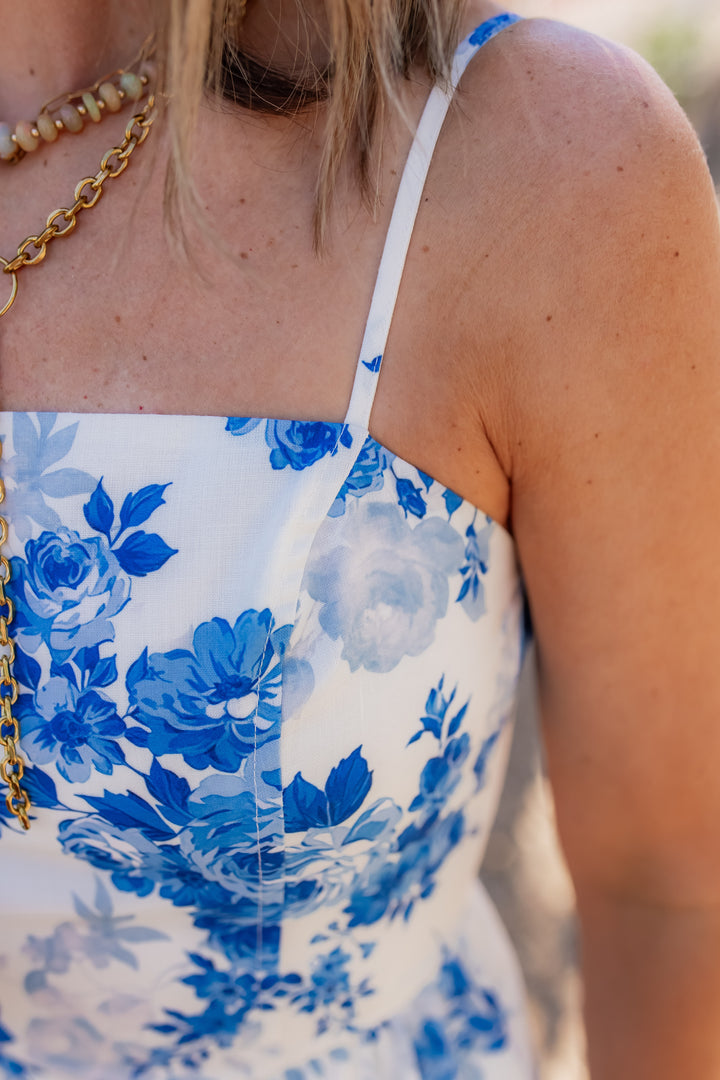 The Pretty Plans Dress - Blue - One Eleven Olive Boutique