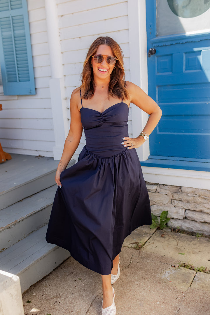 The After Hours Midi Dress - One Eleven Olive Boutique