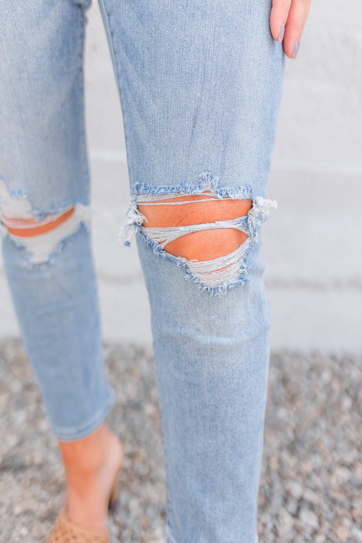 The Melissa Mid-Rise Straight Jeans