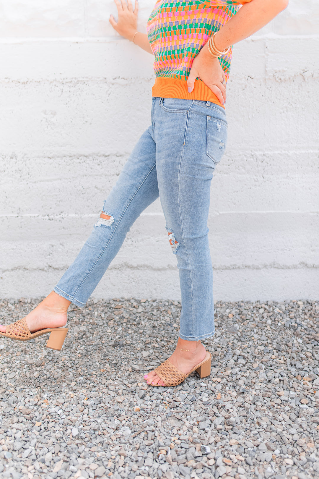 The Melissa Mid-Rise Straight Jeans