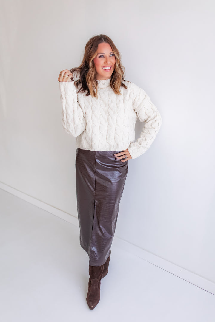 The Fireside Cable Knit Sweater