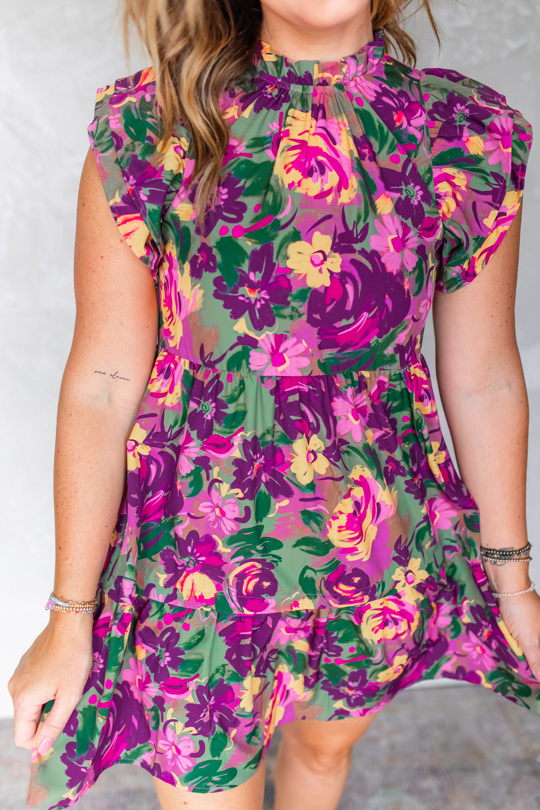 The Fall Floral Bloom Dress by THML